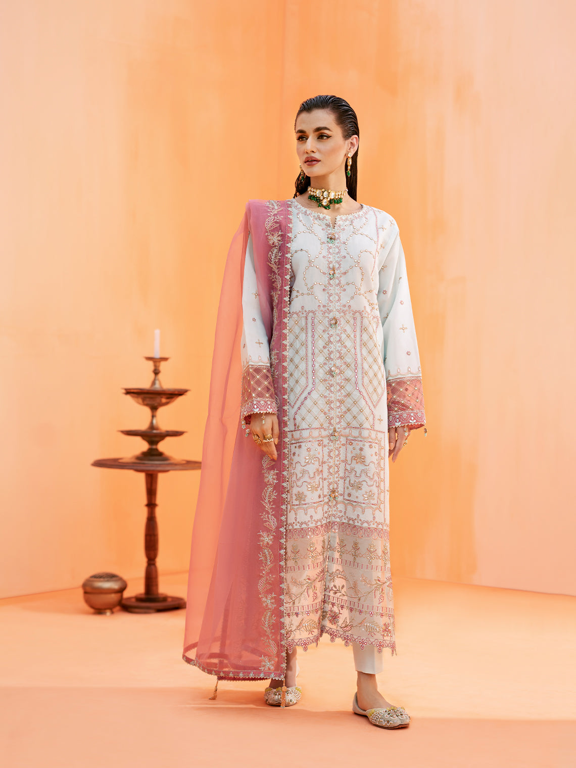 Formal Collection - Fozia Khalid - Elayne Festive - Moonlight Jade