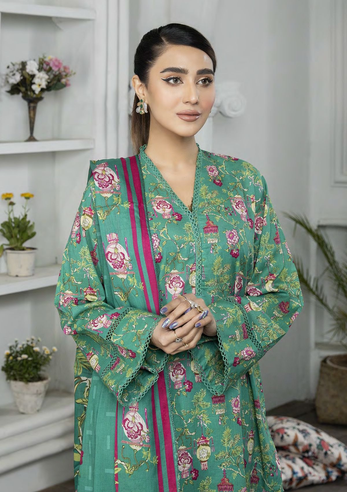 Lawn Collection - Johra - Raiza - D/Printed - JH#389