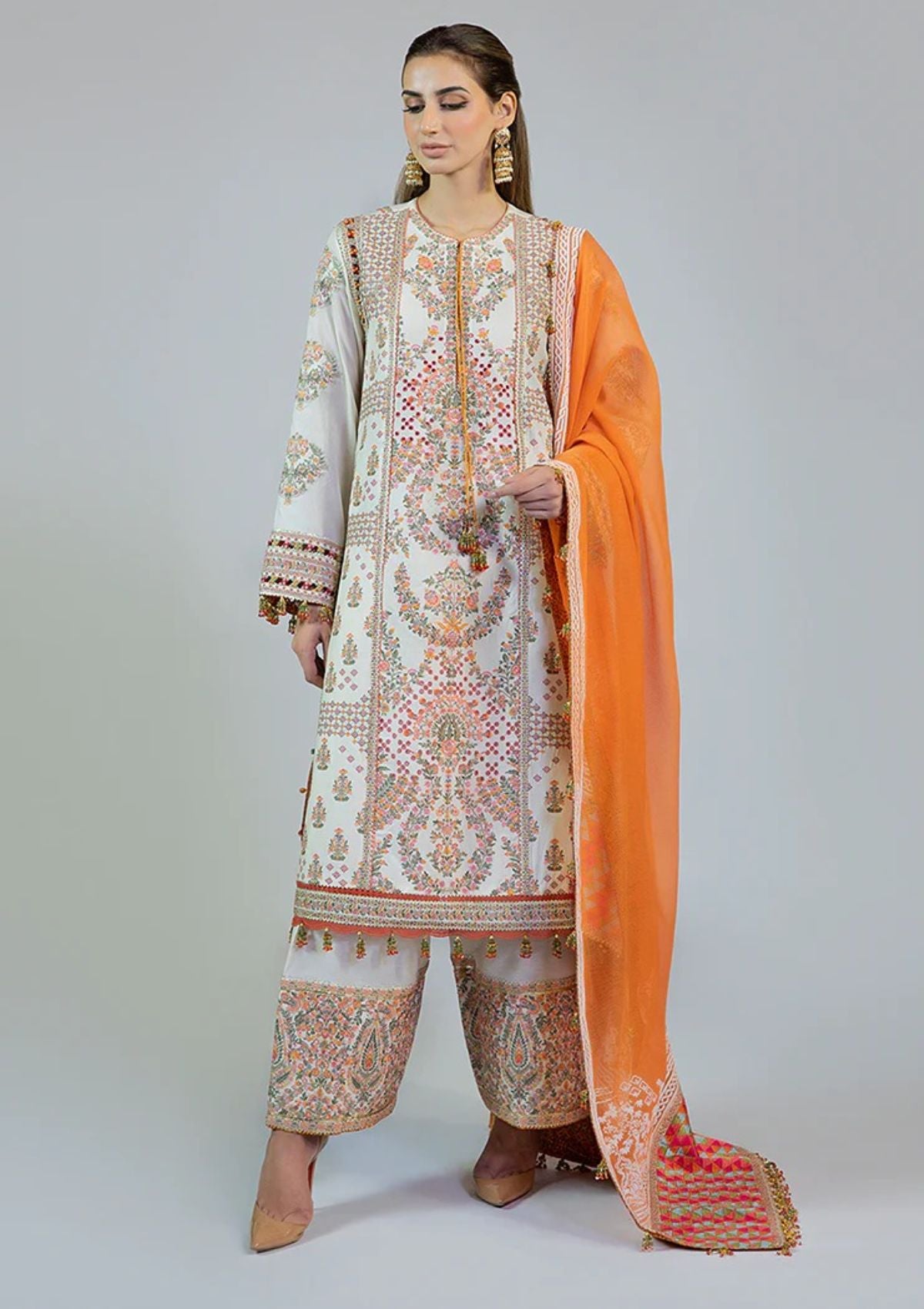 Lawn Collection - Hussain Rehar - Roshan - Motiya