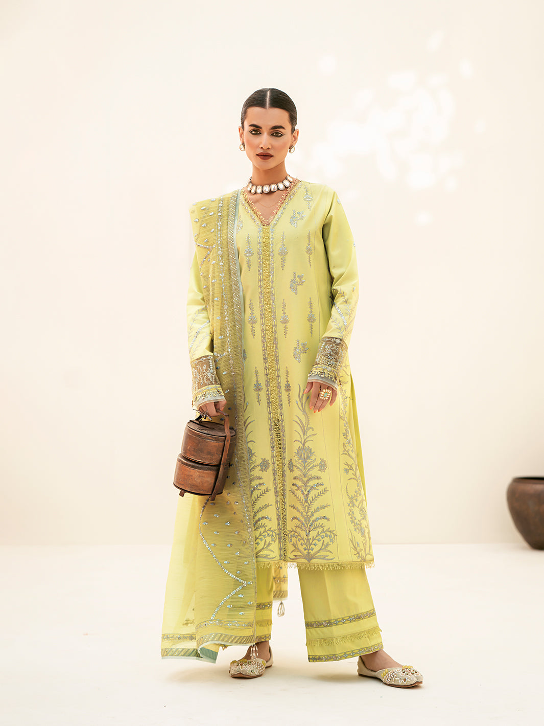 Formal Collection - Fozia Khalid - Elayne Festive - Luminary Green