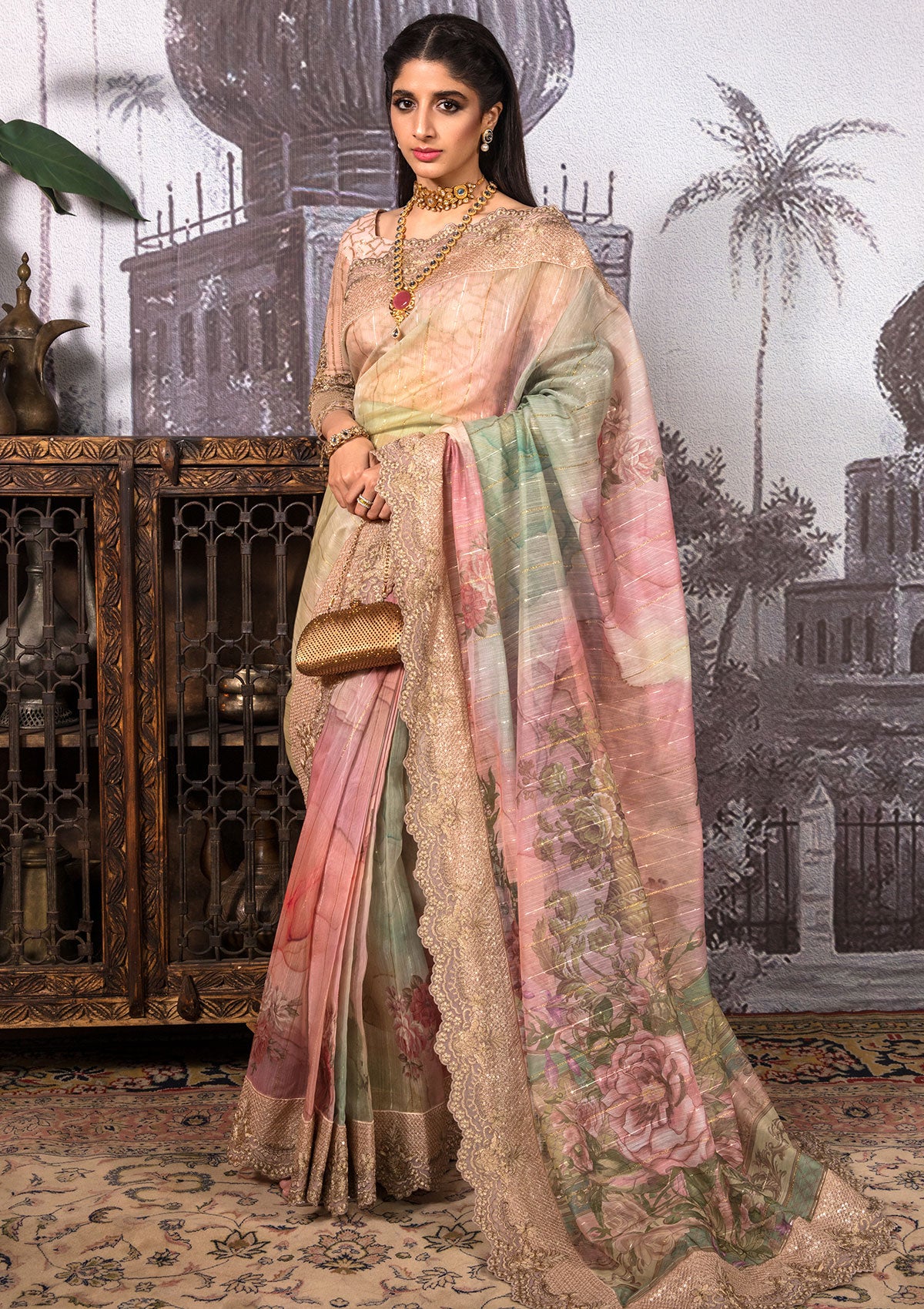 Saree - Nayab - Jahan Araa- D#01 - Dhanak