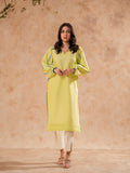 Pret Collection - Fozia Khalid - Basics - Lime Green Tunic