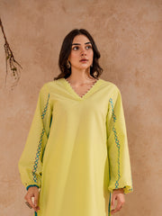 Pret Collection - Fozia Khalid - Basics - Lime Green Tunic