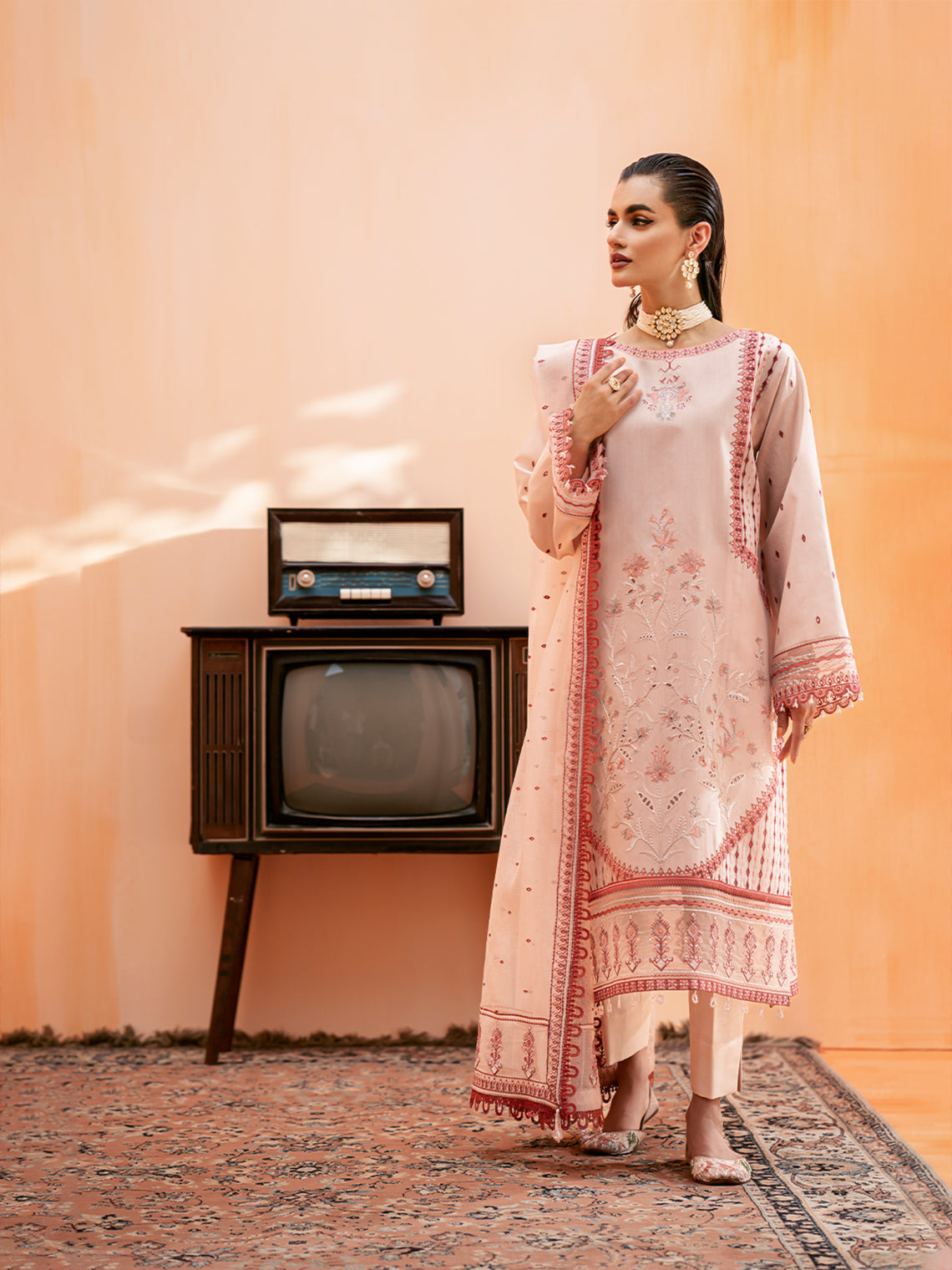 Formal Collection - Fozia Khalid - Elayne Festive - Blush Pink