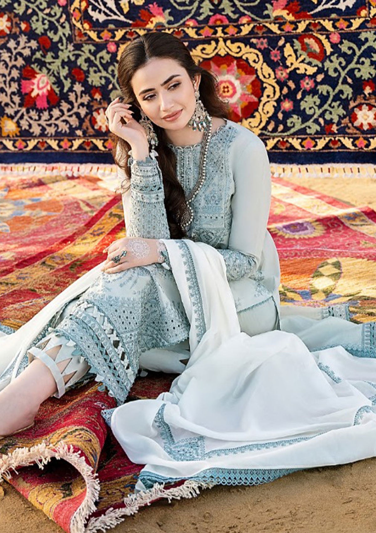 Lawn Collection - Jazmin - Shahkaar - Eid Festive - D#7 | Roshan