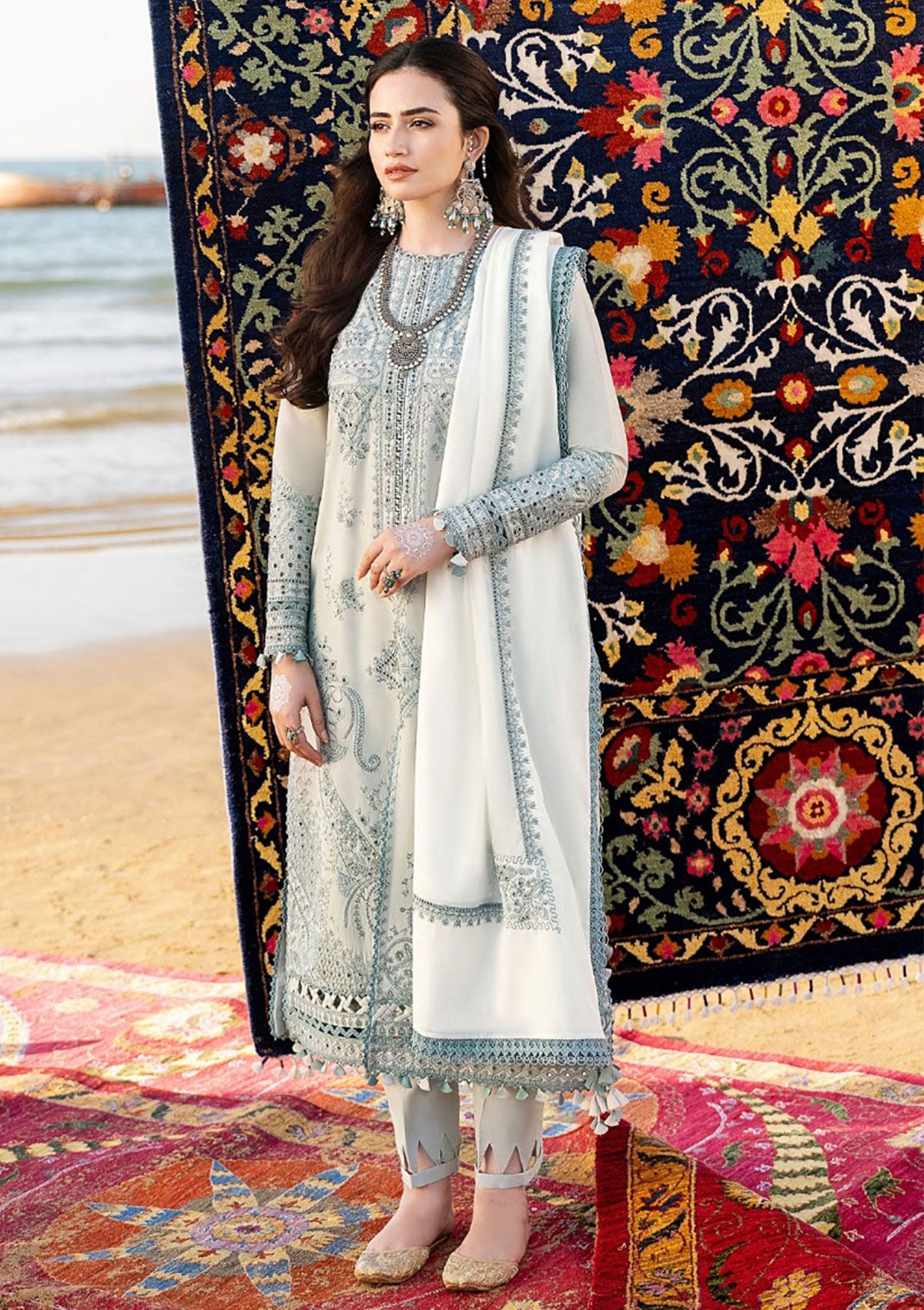 Lawn Collection - Jazmin - Shahkaar - Eid Festive - D#7 | Roshan