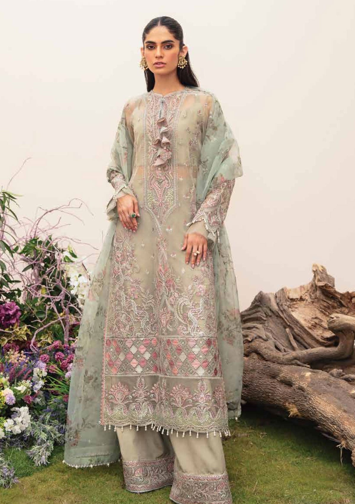 Formal Collection - Afrozeh - La Fuchsia - Festive - ALF#4 Saleem Fabrics Traditions