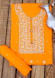Formal Collection - Chiffon - Gota Work - 2 Pcs - Orange - D01 Saleem Fabrics Traditions