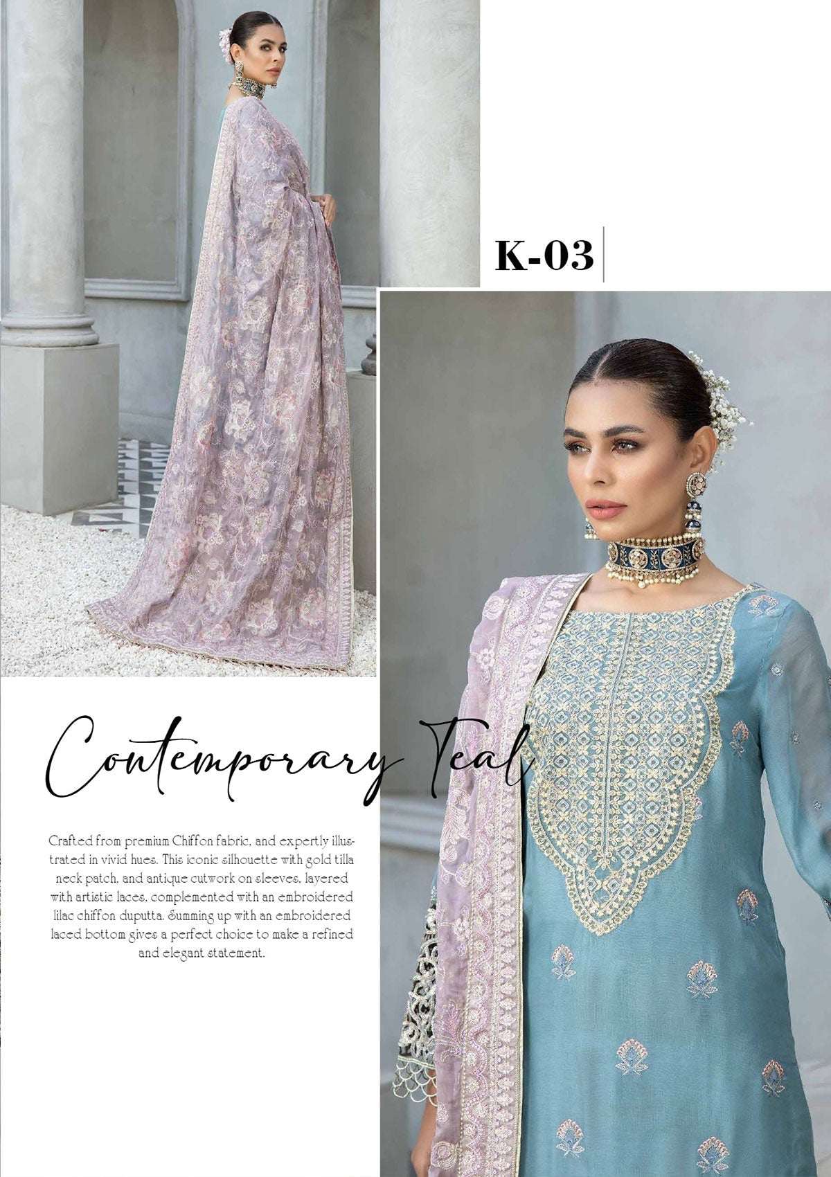 Formal Collection - Kundankari - Qabool Hai - K#03 Saleem Fabrics Traditions