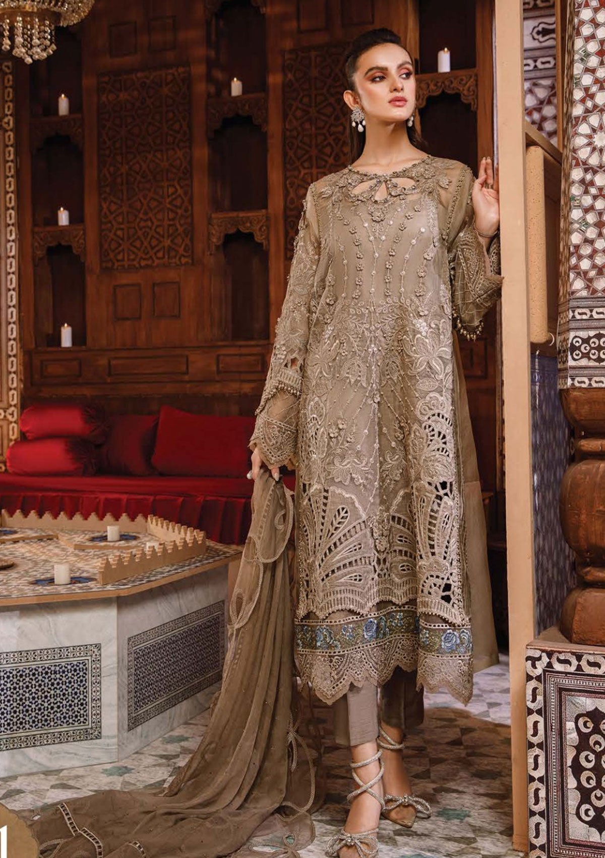 Formal Collection - Maria B - MBROIDERED - Wedding Edition - D#1 Saleem Fabrics Traditions