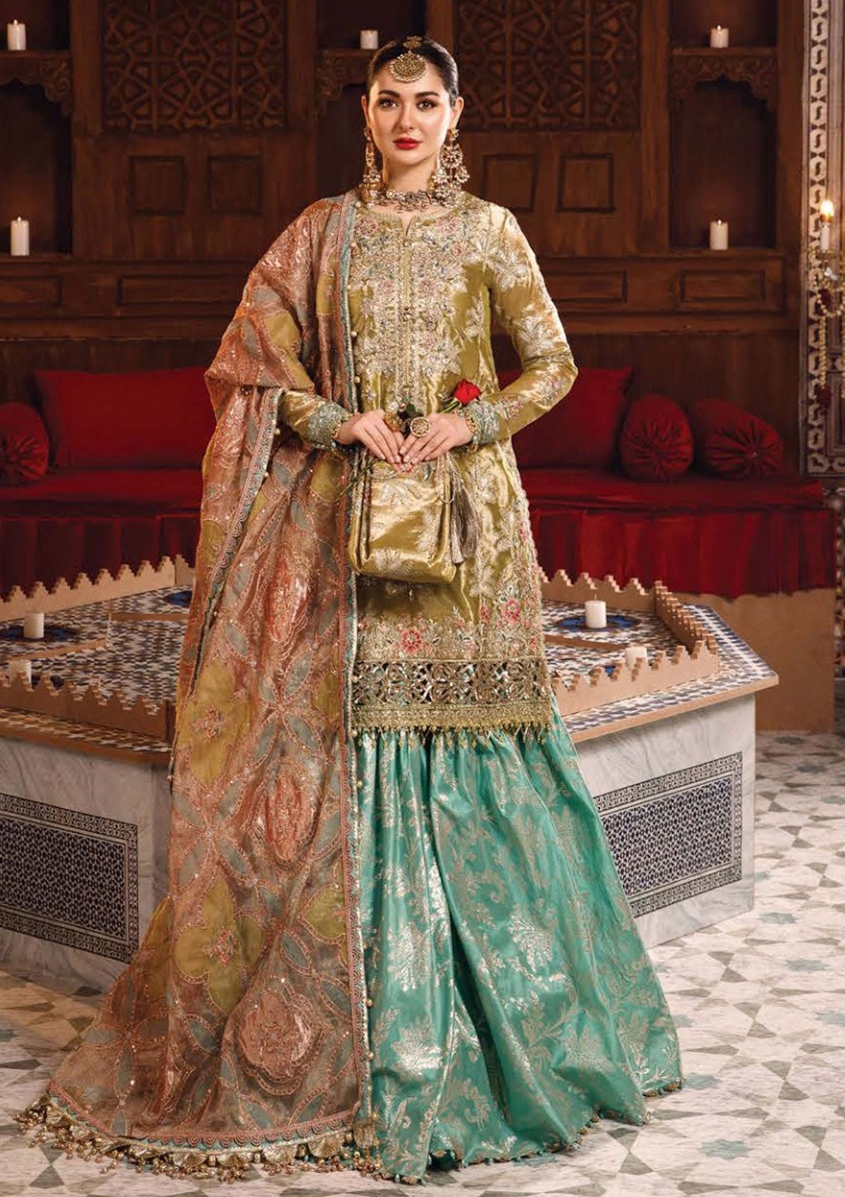 Formal Collection - Maria B - MBROIDERED - Wedding Edition - D#3 Saleem Fabrics Traditions