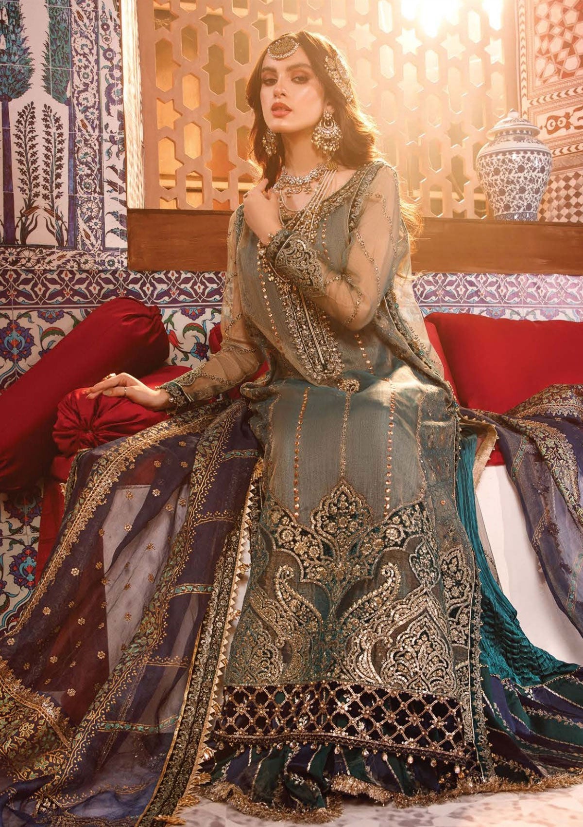 Formal Collection - Maria B - MBROIDERED - Wedding Edition - D#8 Saleem Fabrics Traditions