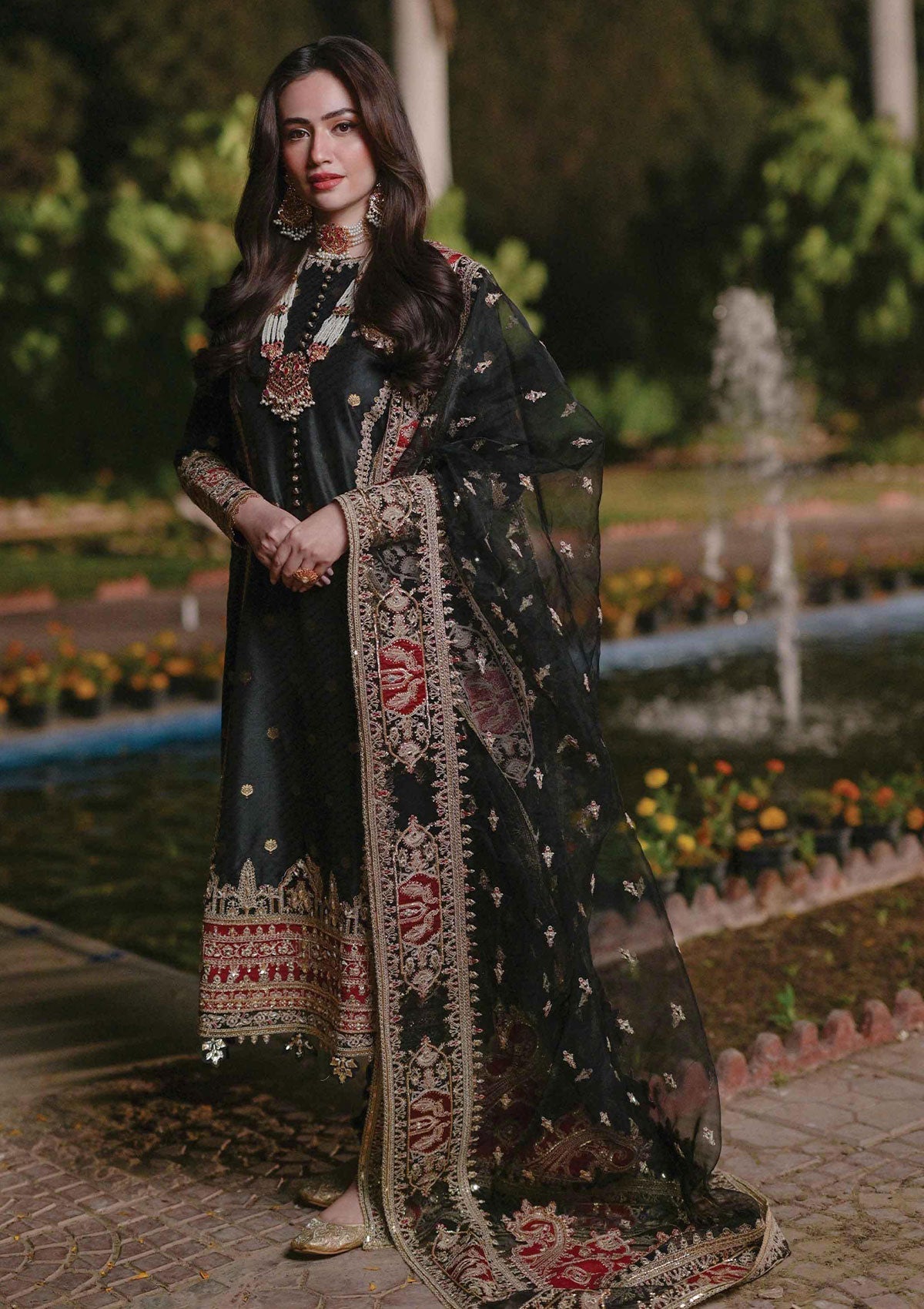 Formal Collection - Qalamkar - Mastani - MT#01 (IRUM) available at Saleem Fabrics Traditions