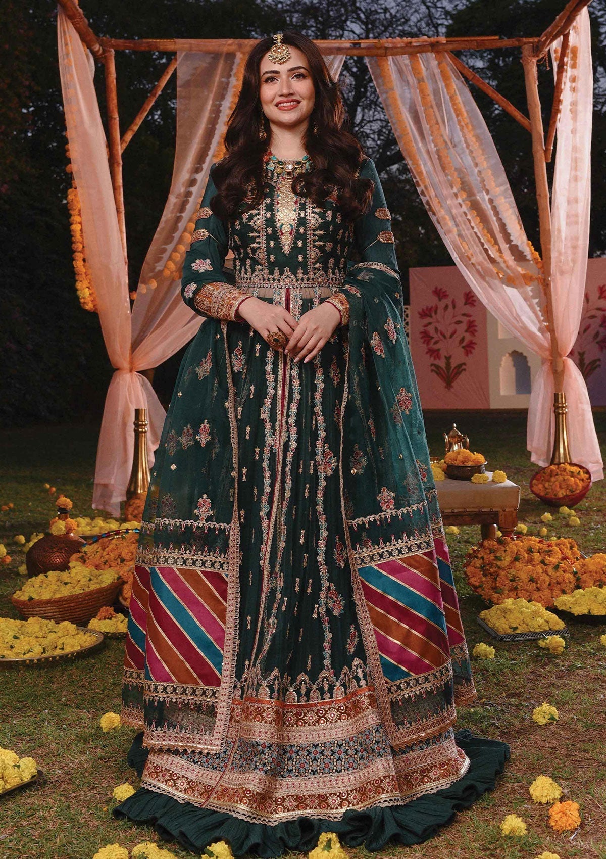 Formal Collection - Qalamkar - Mastani - MT#03 (KIRAN) available at Saleem Fabrics Traditions