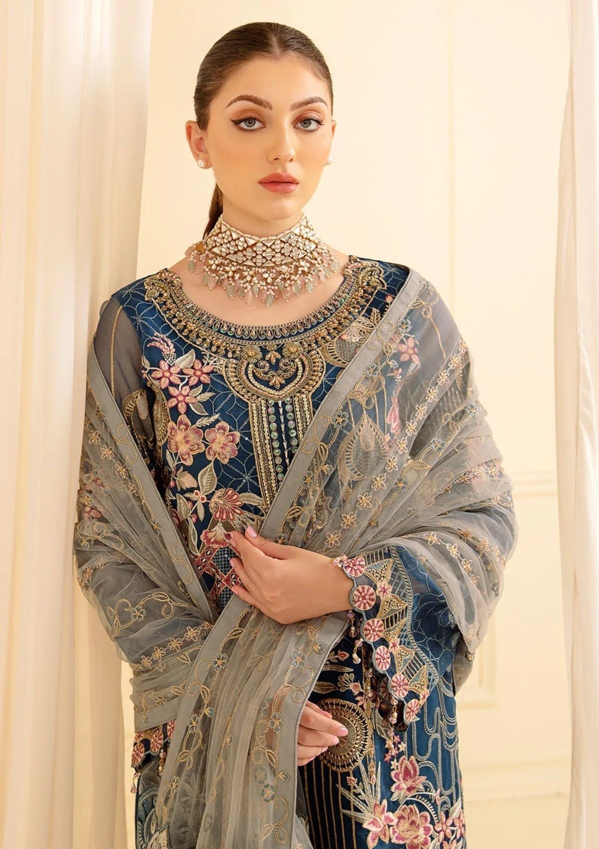 Formal Collection - Ramsha - Minhal - V07 - M#701 available at Saleem Fabrics Traditions