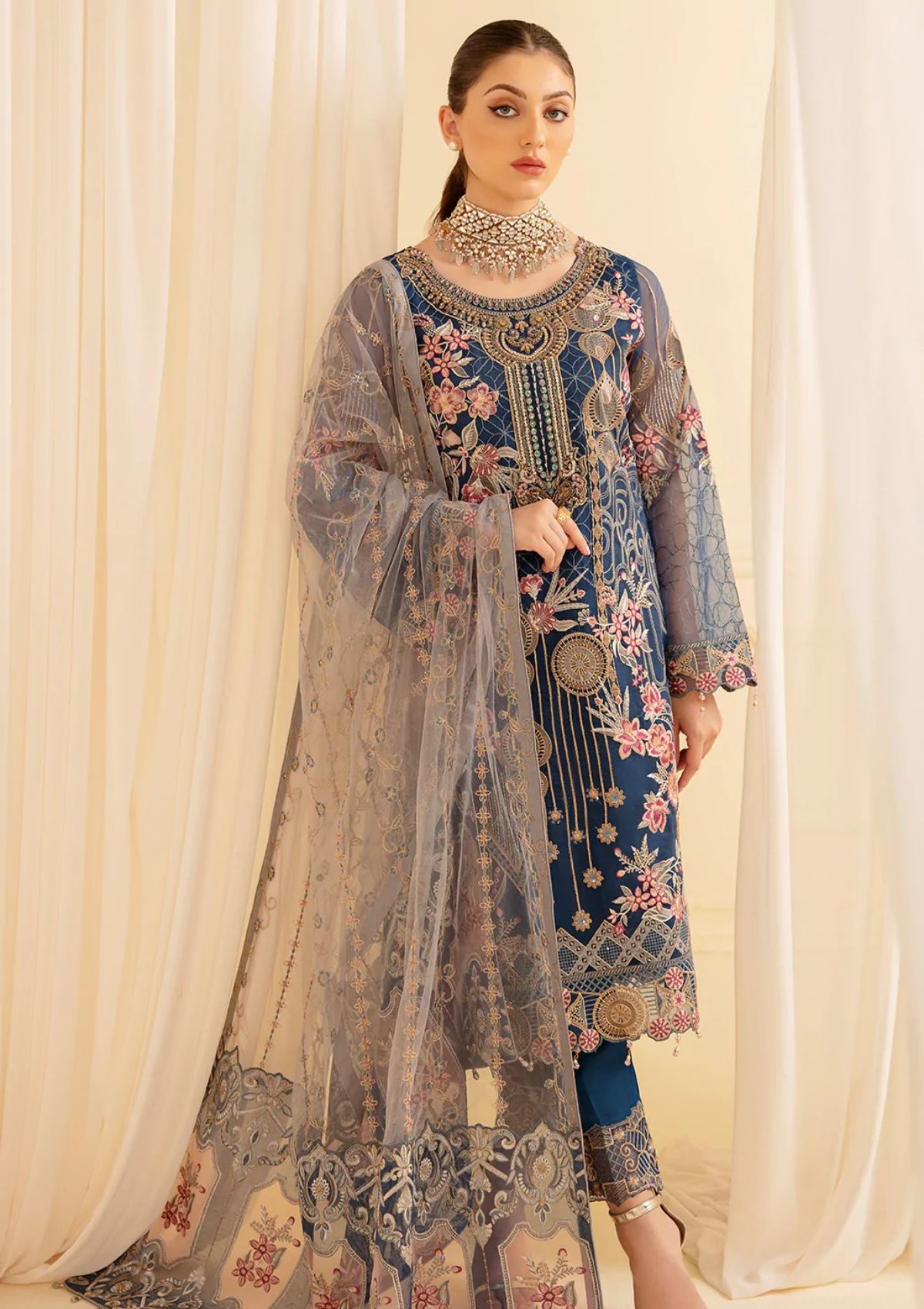 Formal Collection - Ramsha - Minhal - V07 - M#701 available at Saleem Fabrics Traditions