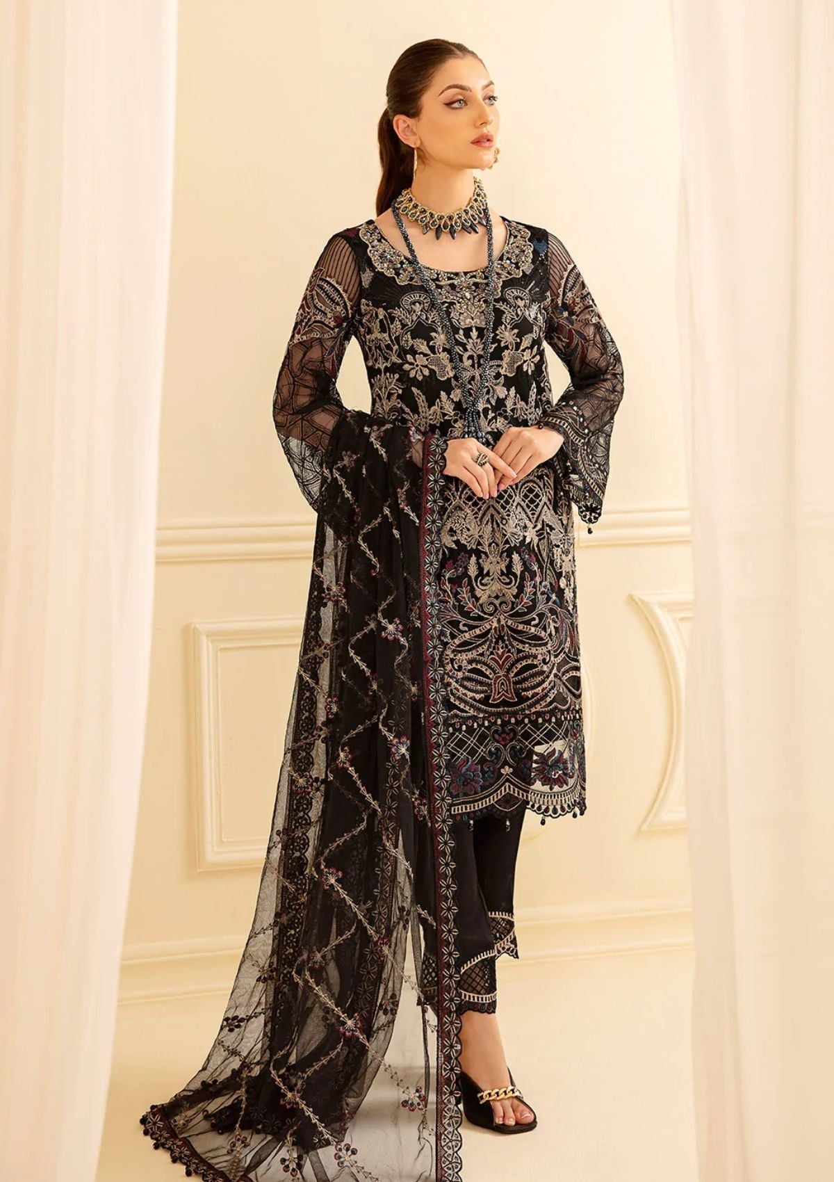 Formal Collection - Ramsha - Minhal - V07 - M#703 available at Saleem Fabrics Traditions
