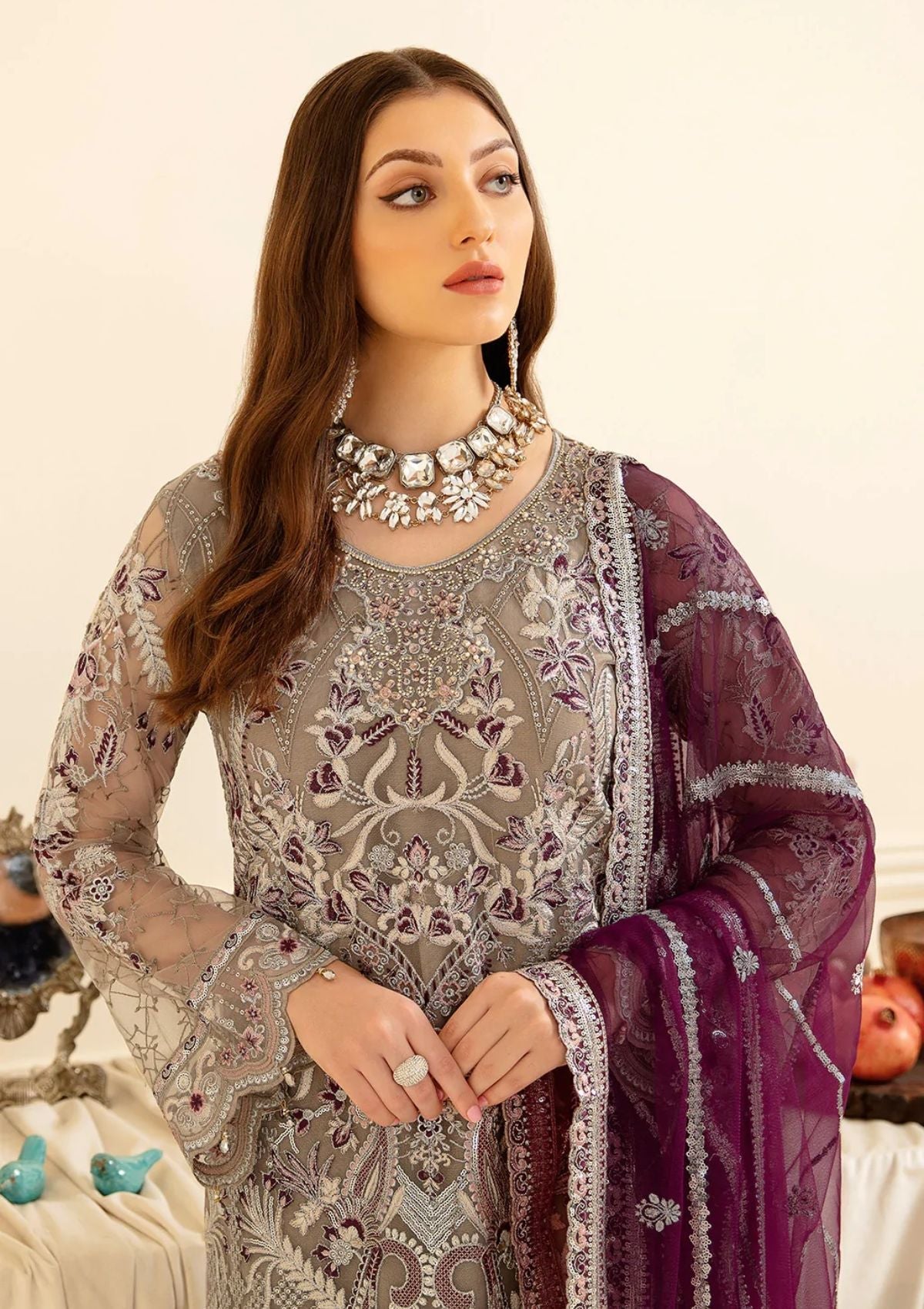 Formal Collection - Ramsha - Minhal - V07 - M#704 available at Saleem Fabrics Traditions
