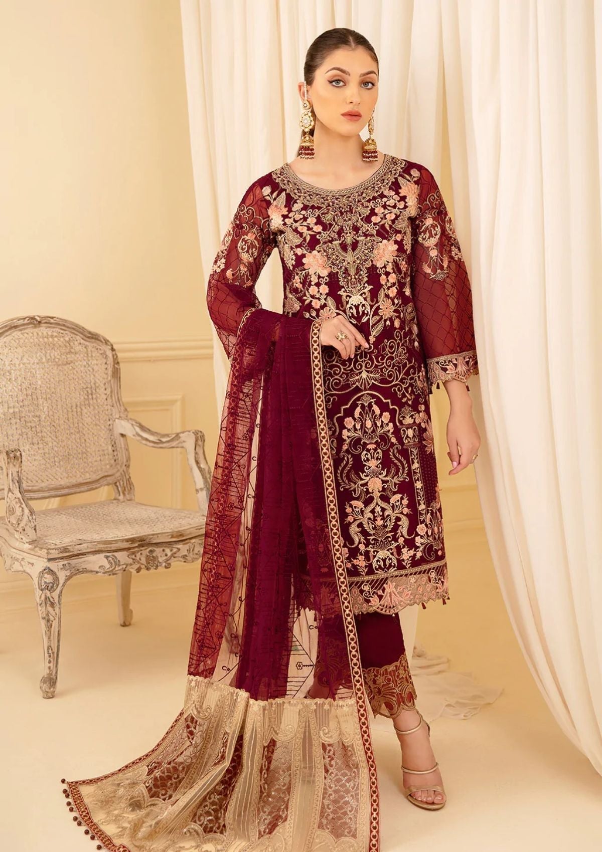 Formal Collection - Ramsha - Minhal - V07 - M#706 available at Saleem Fabrics Traditions