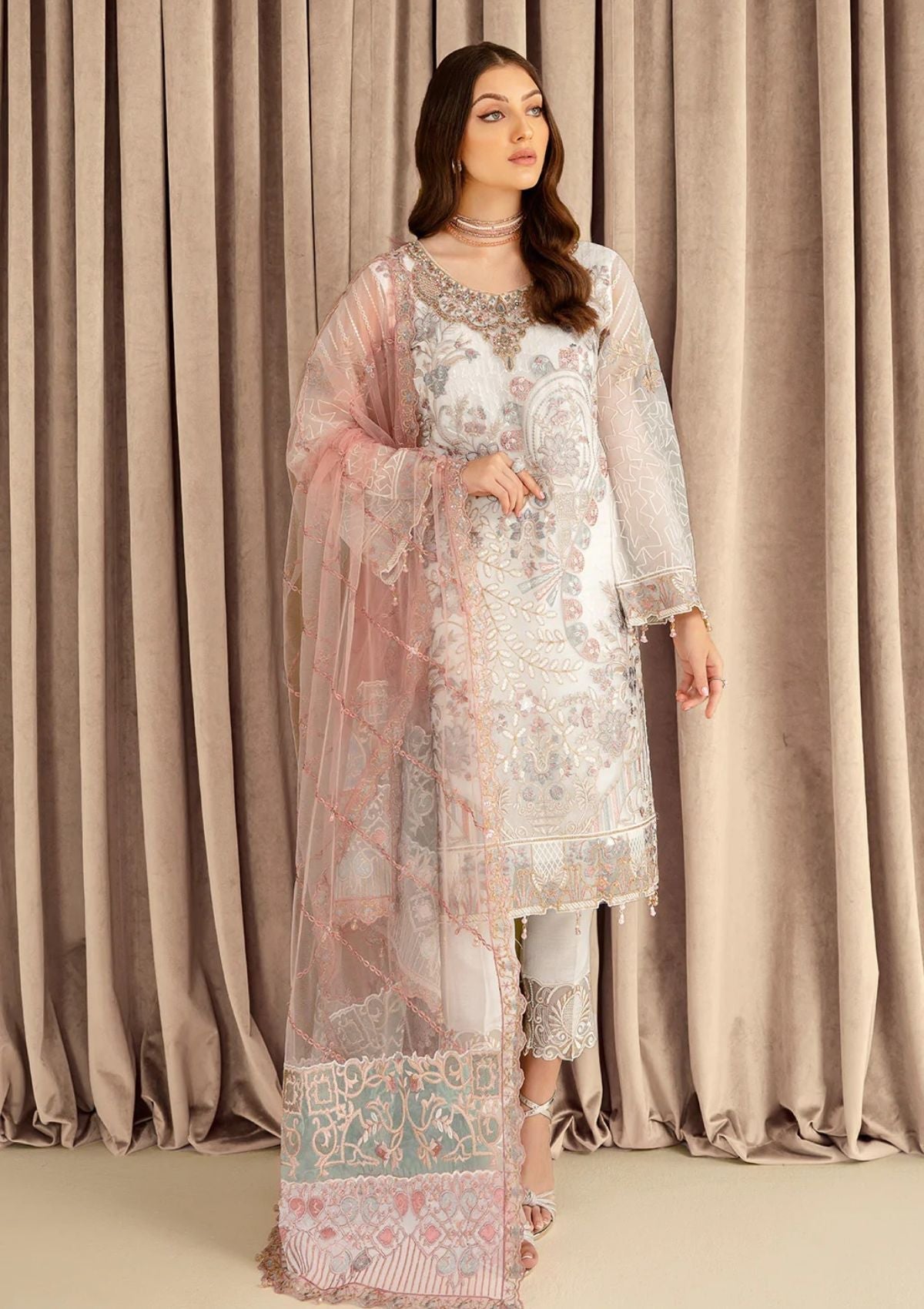 Formal Collection - Ramsha - Minhal - V07 - M#707 available at Saleem Fabrics Traditions