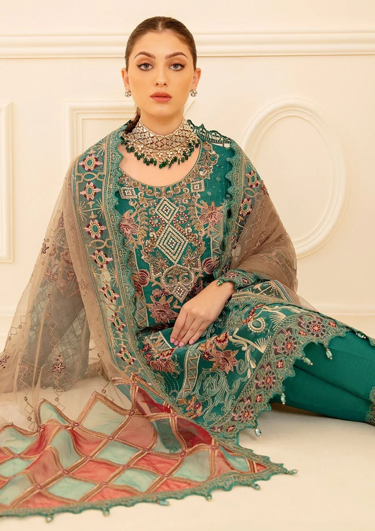 Formal Collection - Ramsha - Minhal - V07 - M#708 available at Saleem Fabrics Traditions