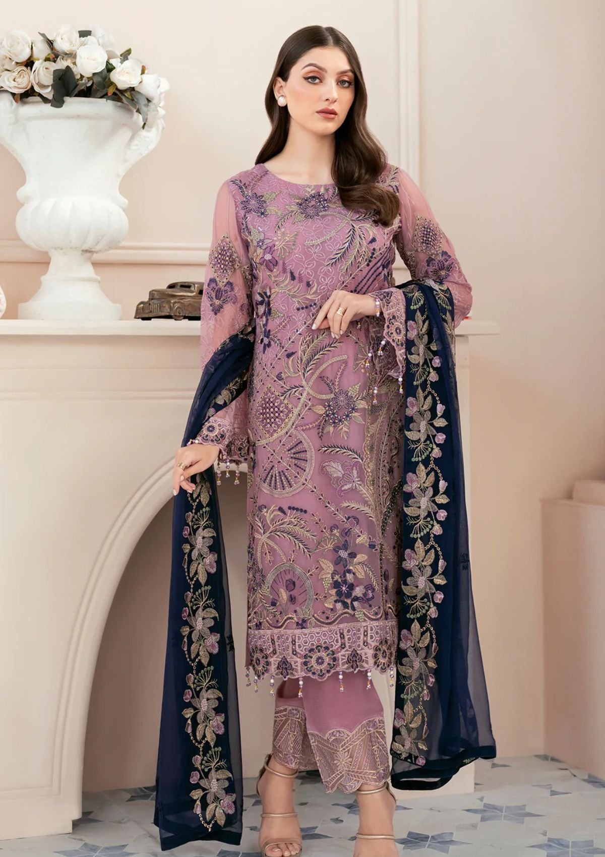 Formal Collection - Ramsha - Rangoon - V09 - D#910 available at Saleem Fabrics Traditions