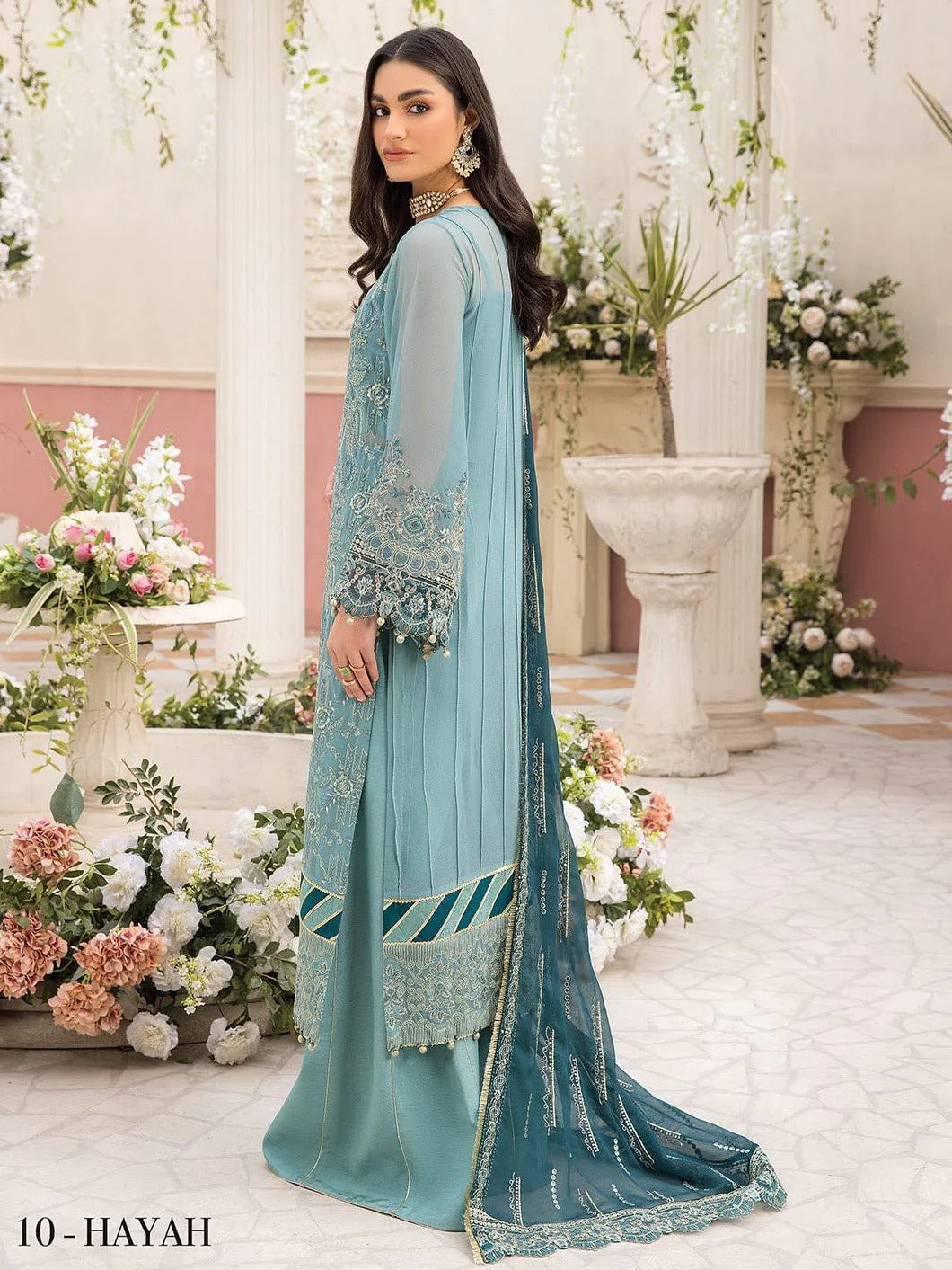 Formal Collection - Xenia - Ishya - Luxury - D#10 - Hayah available at Saleem Fabrics Traditions