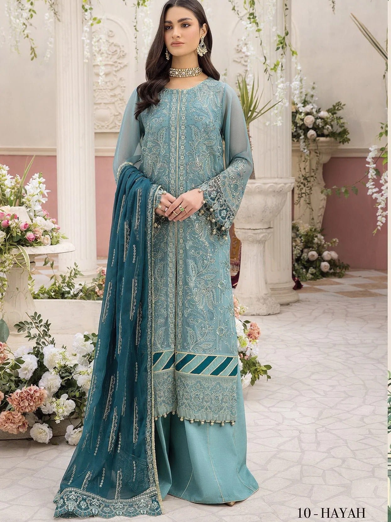 Formal Collection - Xenia - Ishya - Luxury - D#10 - Hayah available at Saleem Fabrics Traditions