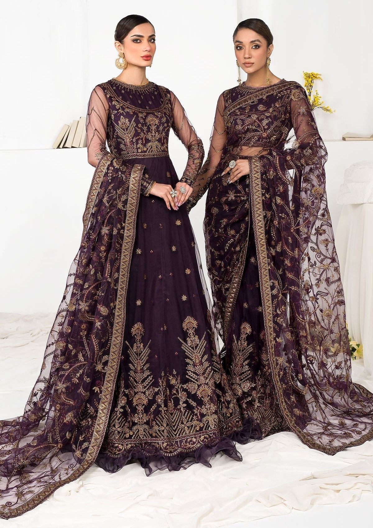 Formal Collection - Zarif - La Celeste - Luxury - ZLC#06 (LAVENDER) available at Saleem Fabrics Traditions