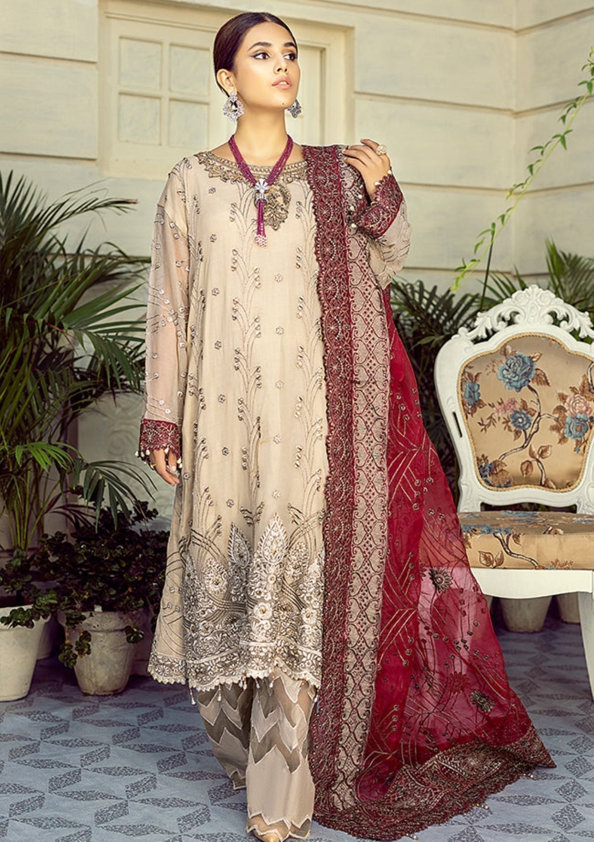 Formal Dress - AL Zohaib - Mehrbano - AZFM#02 available at Saleem Fabrics Traditions
