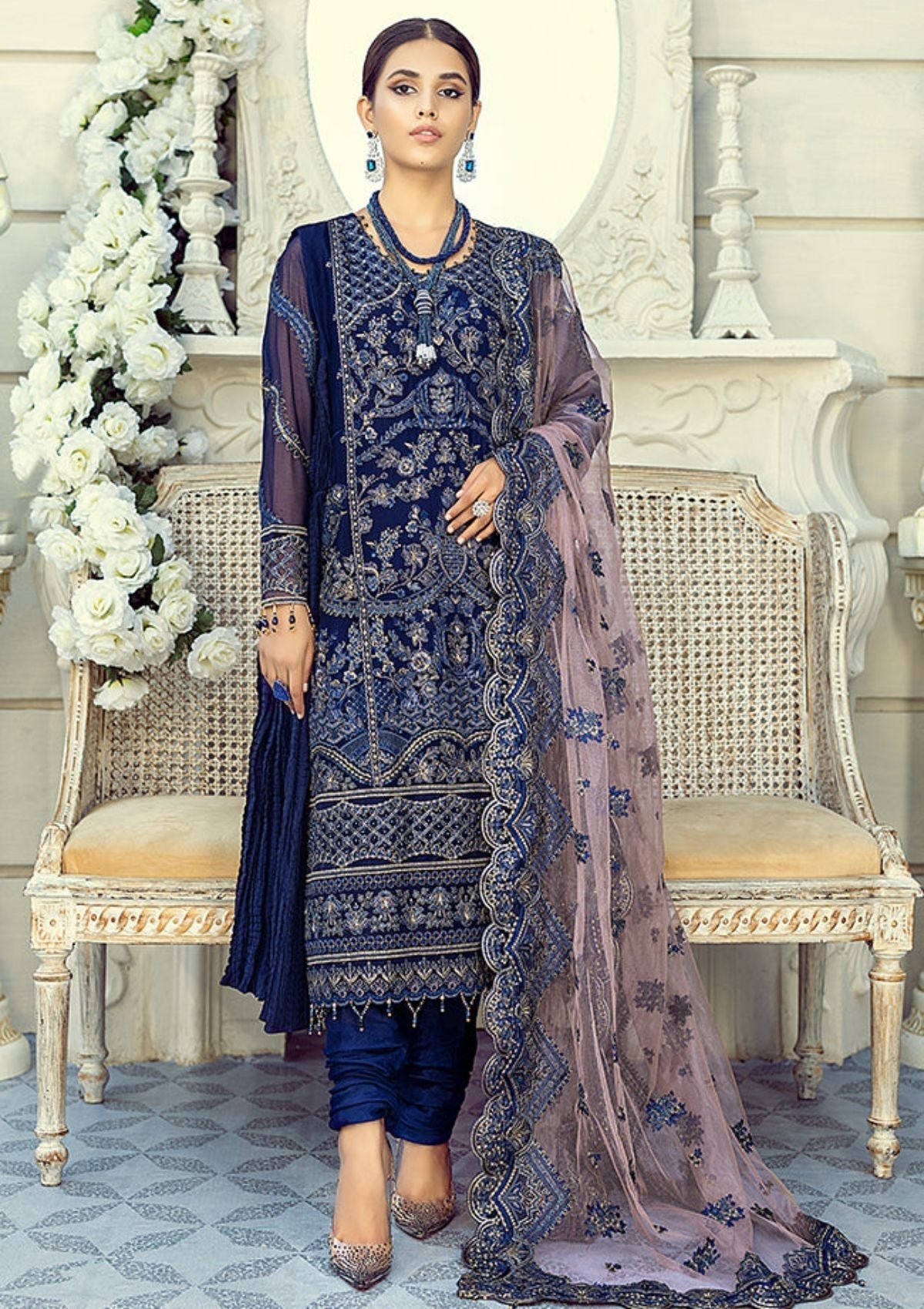 Formal Dress - AL Zohaib - Mehrbano - AZFM#04 available at Saleem Fabrics Traditions