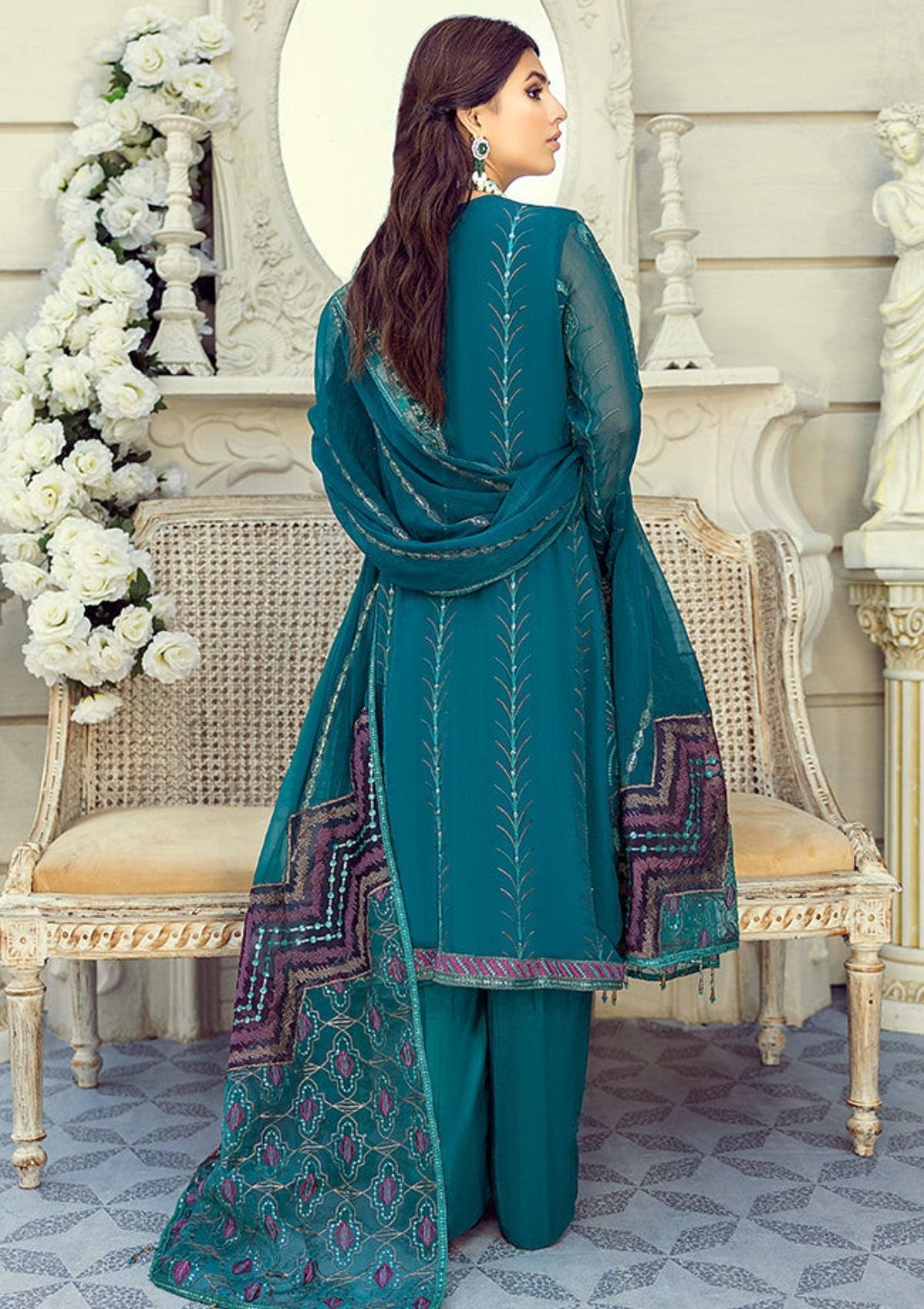Formal Dress - AL Zohaib - Mehrbano - AZFM#06 available at Saleem Fabrics Traditions