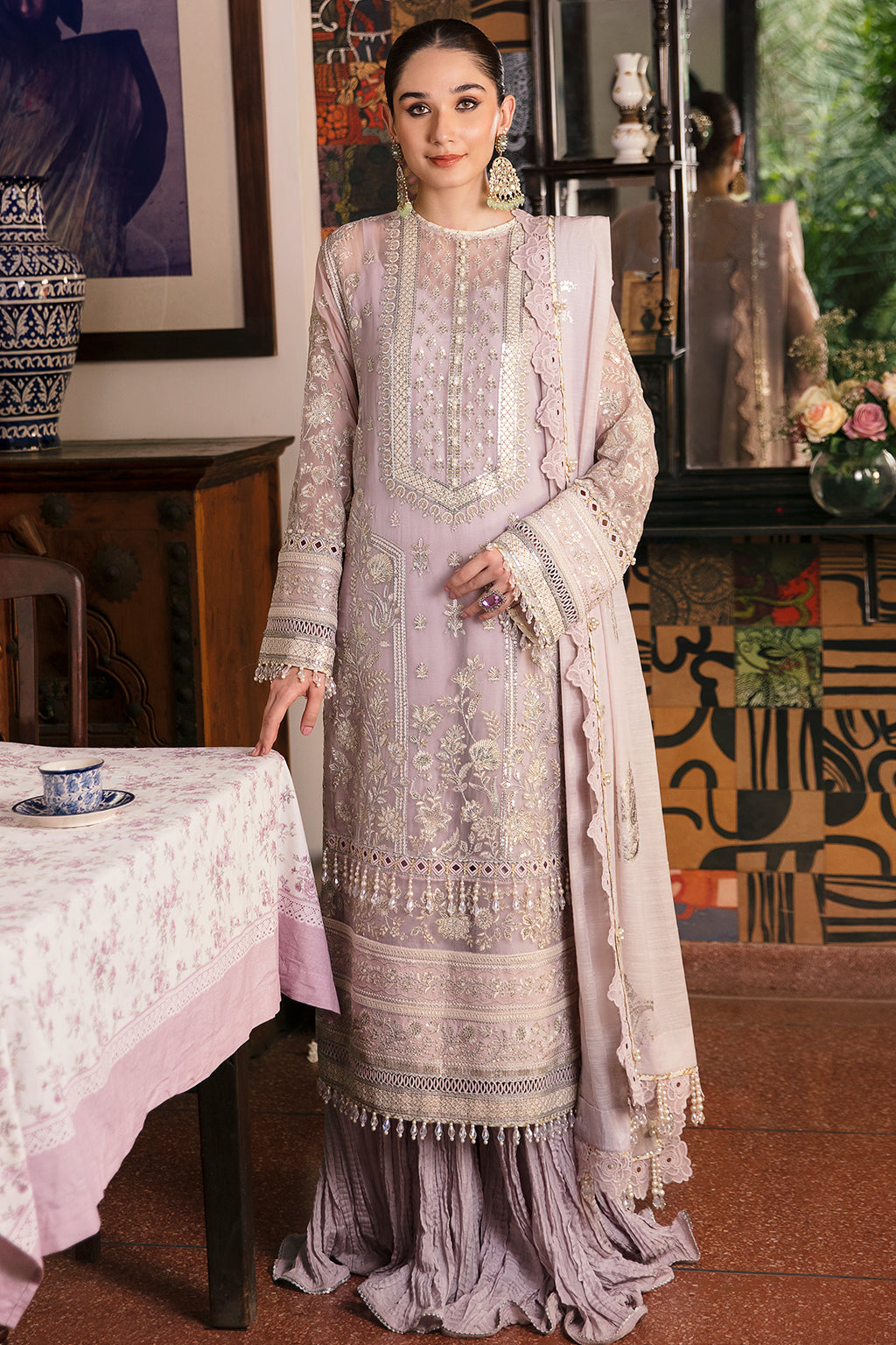 Formal Dress - Afrozeh - Ayzel Noroz - Elaheh - AZ#7 available at Saleem Fabrics Traditions