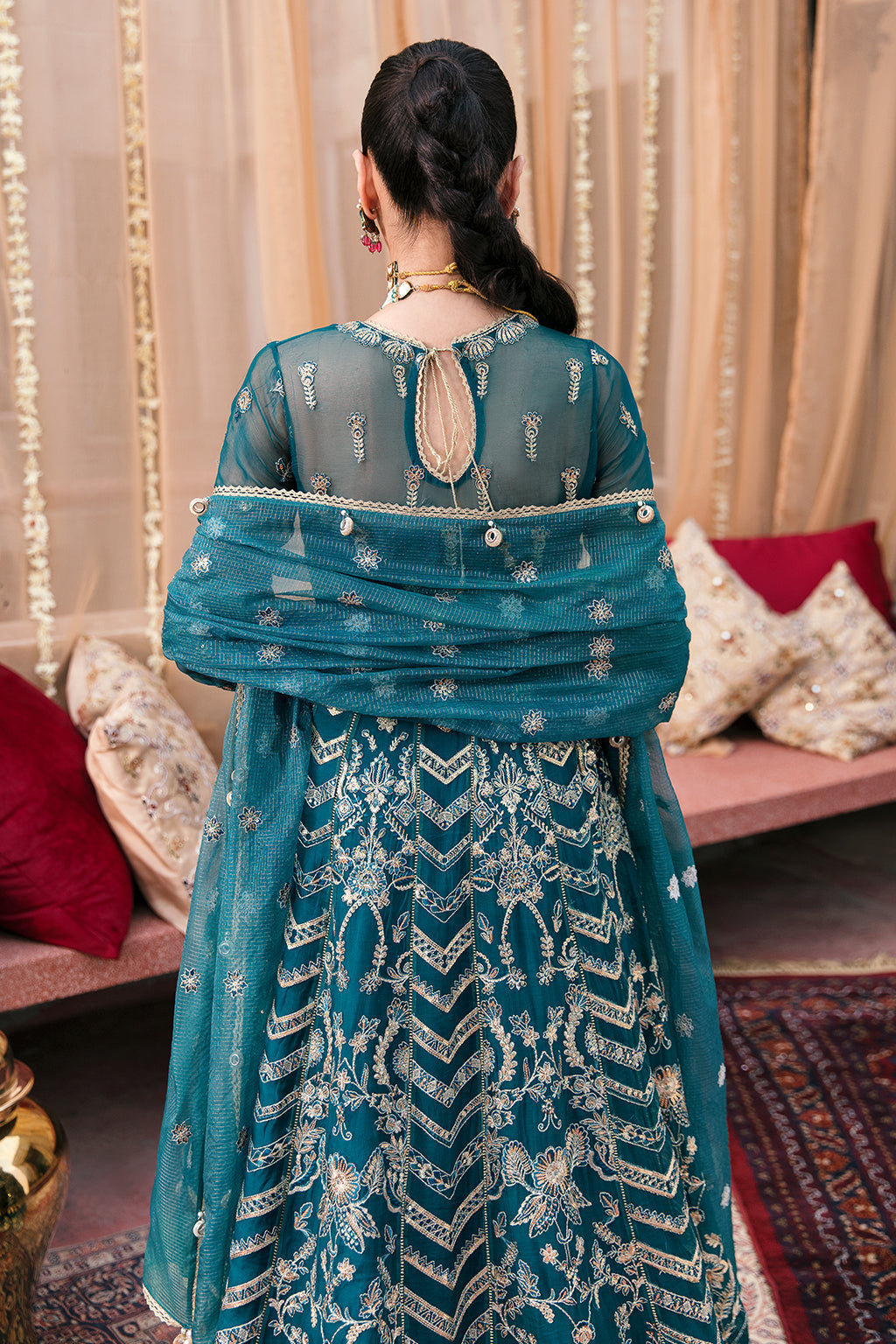 Formal Dress - Afrozeh - Ayzel Noroz - Kerani - AZ#5 available at Saleem Fabrics Traditions