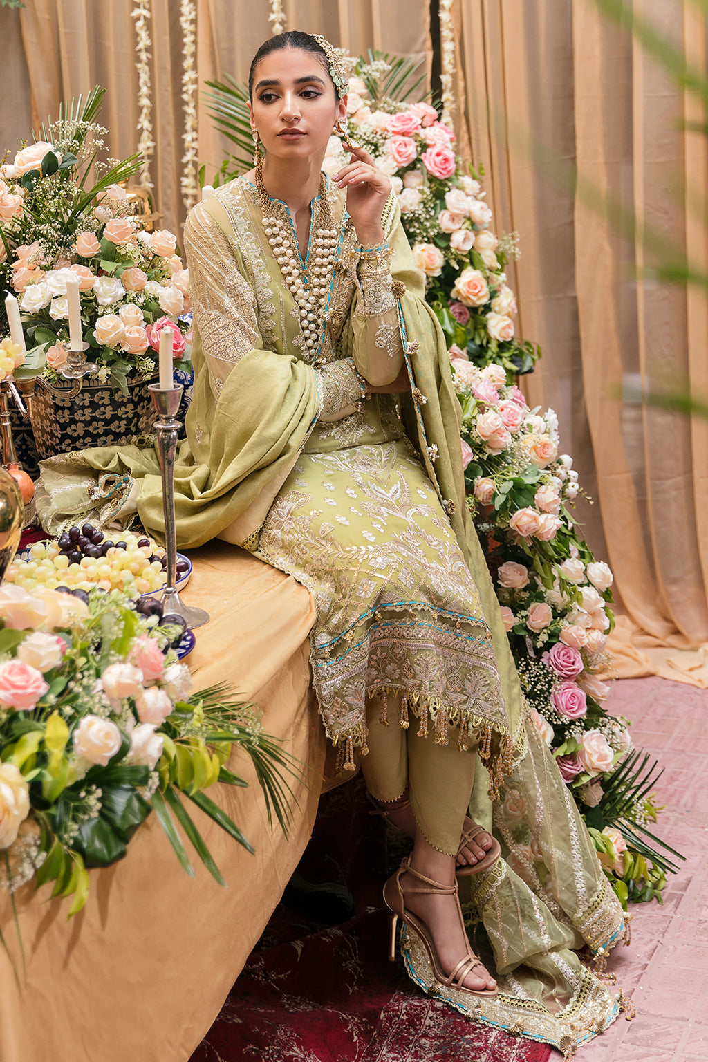 Formal Dress - Afrozeh - Ayzel Noroz - Shirini - AZ#3 available at Saleem Fabrics Traditions