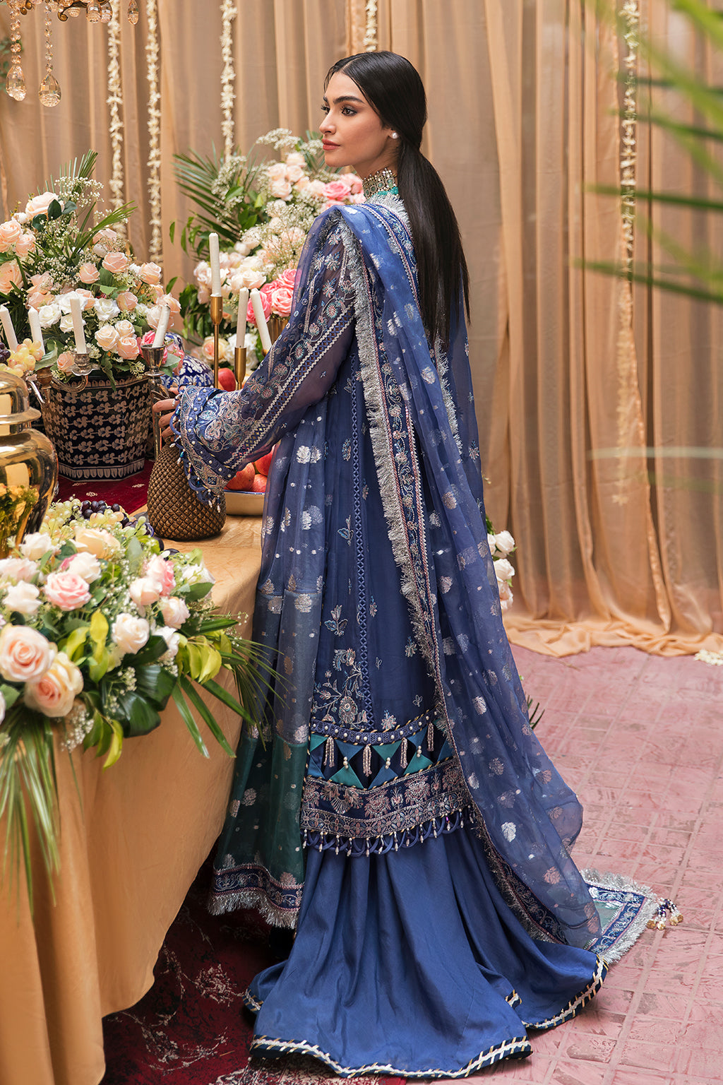 Formal Dress - Afrozeh - Ayzel Noroz - Sonbol - AZ#8 available at Saleem Fabrics Traditions