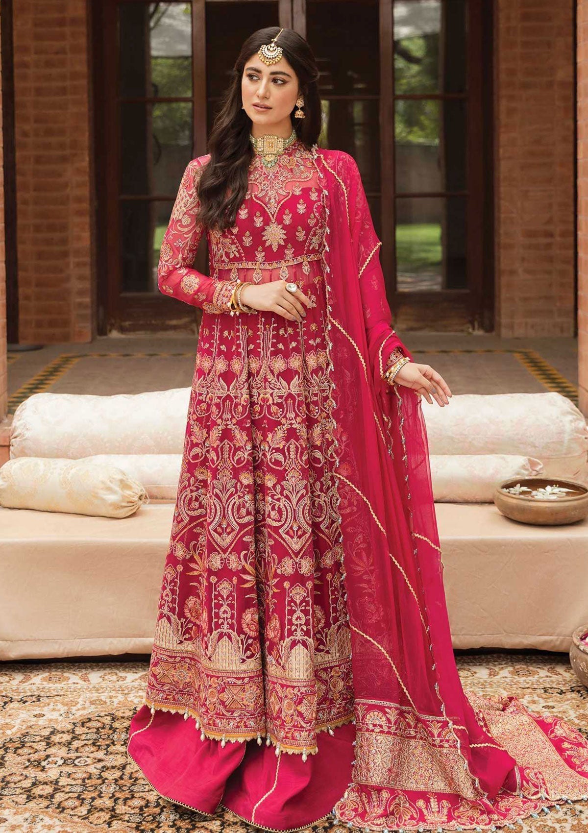 Formal Dress - Afrozeh - Ayzel Sangat - Khanzada Begum - D#4 available at Saleem Fabrics Traditions