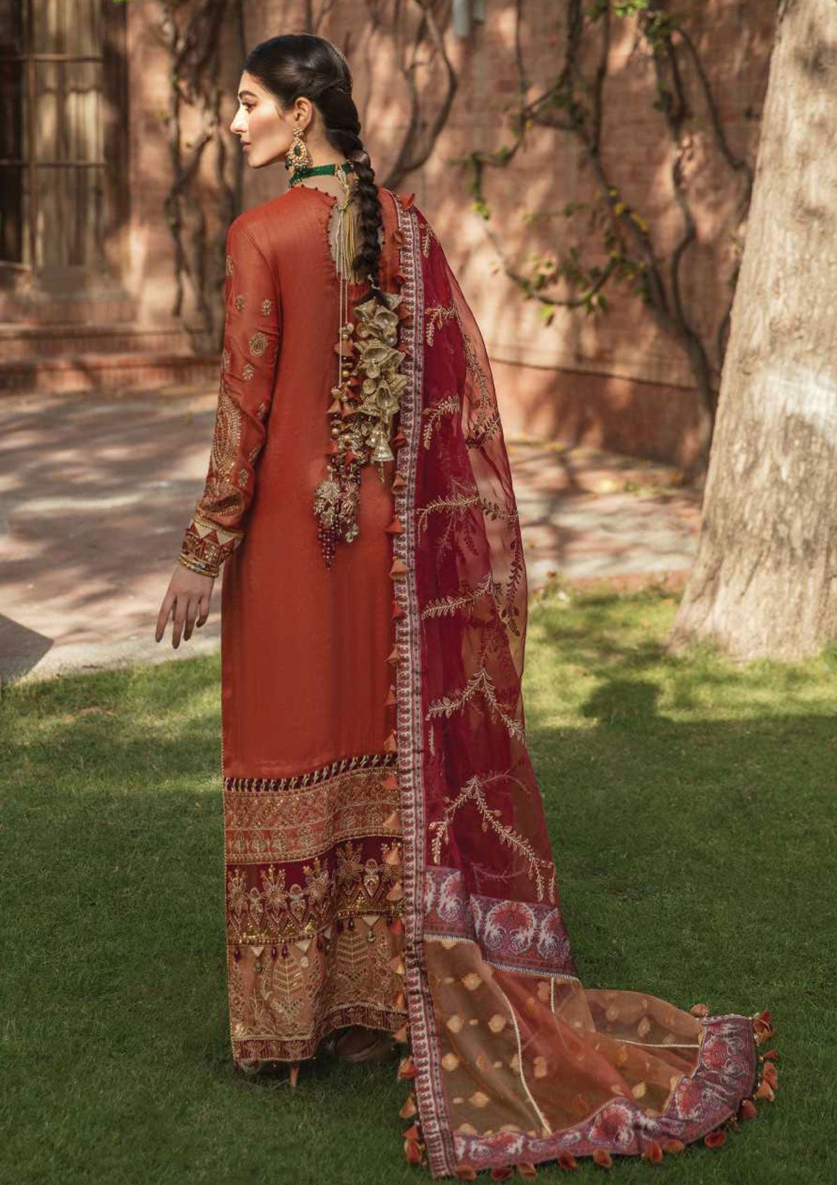 Formal Dress - Afrozeh - Ayzel Sangat - Ruqaiya - D#2 available at Saleem Fabrics Traditions