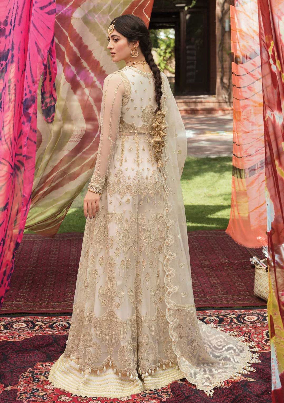 Formal Dress - Afrozeh - Ayzel Sangat - Sultana Begum - D#7 available at Saleem Fabrics Traditions