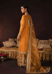 Formal Dress - Afrozeh - Divani - Silk - AS#006 (Amaltas) available at Saleem Fabrics Traditions