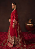 Formal Dress - Afrozeh - Divani - Silk - AS#007 (Mushk) available at Saleem Fabrics Traditions