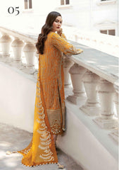 Formal Dress - Afrozeh - La Fuchsia - Golden Hour - D#05 available at Saleem Fabrics Traditions