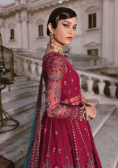 Formal Dress - Afrozeh - La Fuchsia - Majestic Reine - D#03 available at Saleem Fabrics Traditions