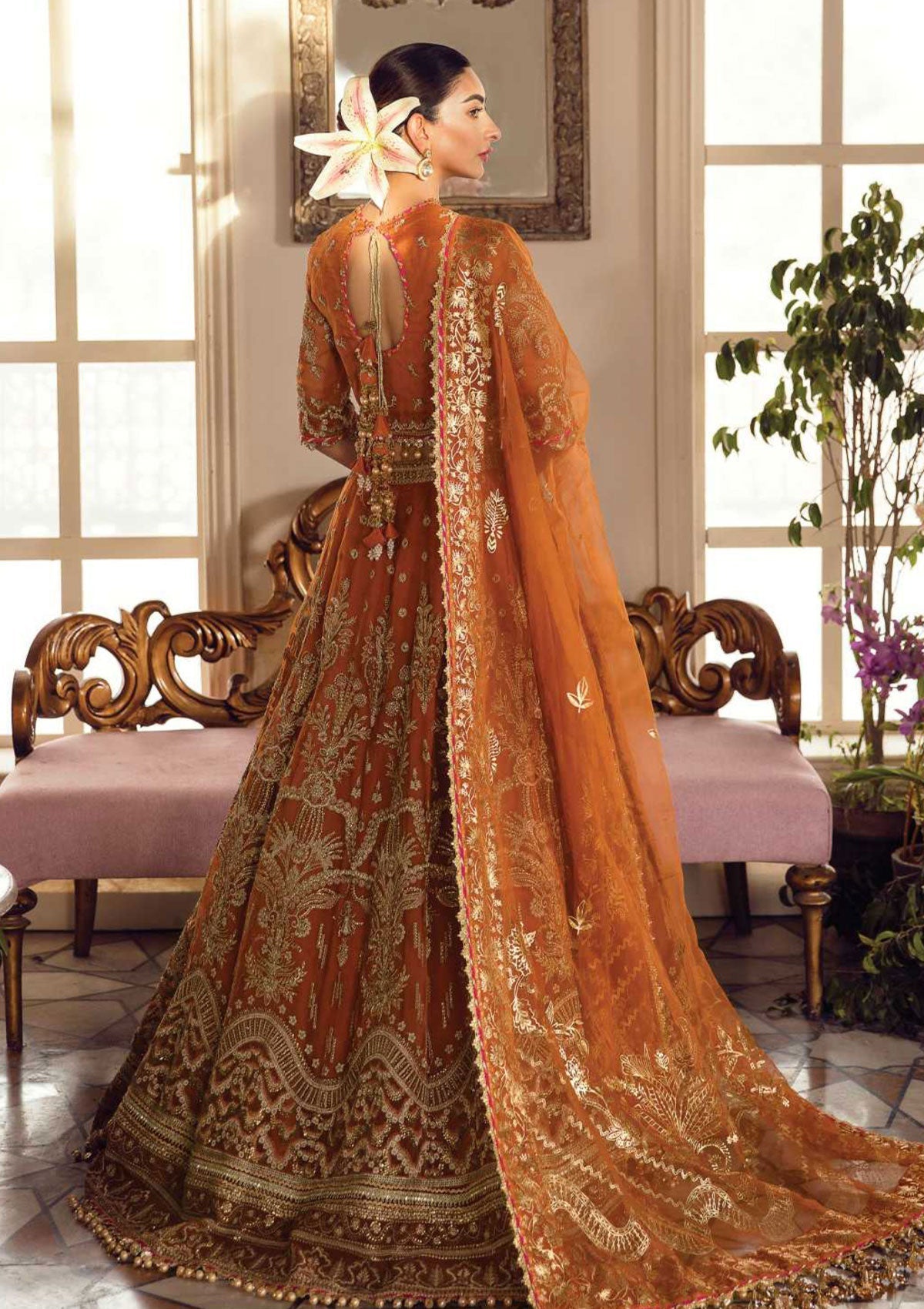 Formal Dress - Afrozeh - La Fuchsia - Wedding - Oriana - D#5 by Saleem Fabrics PK