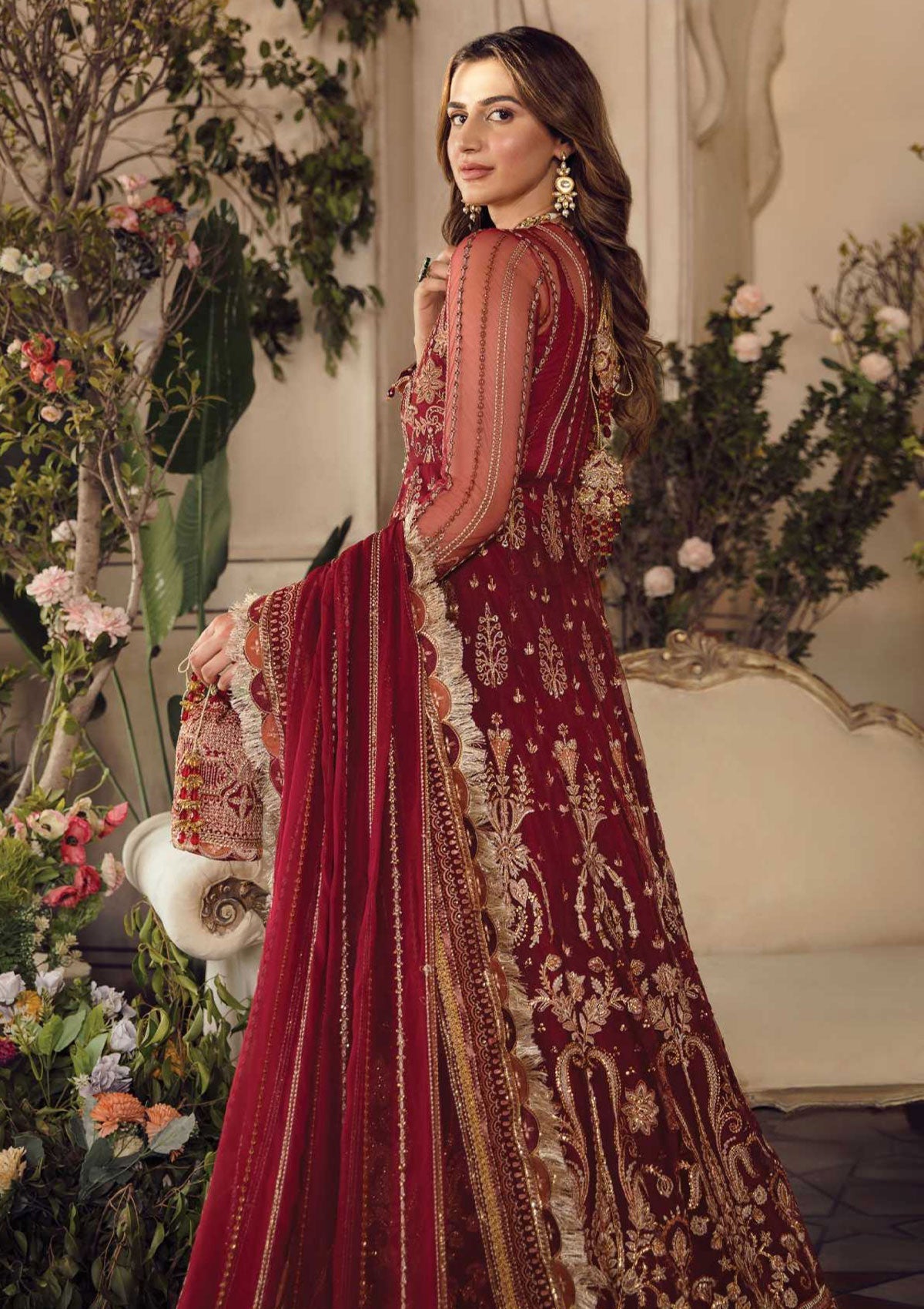 Formal Dress - Afrozeh - La Fuchsia - Wedding - Sienna - D#1 by Saleem Fabrics PK