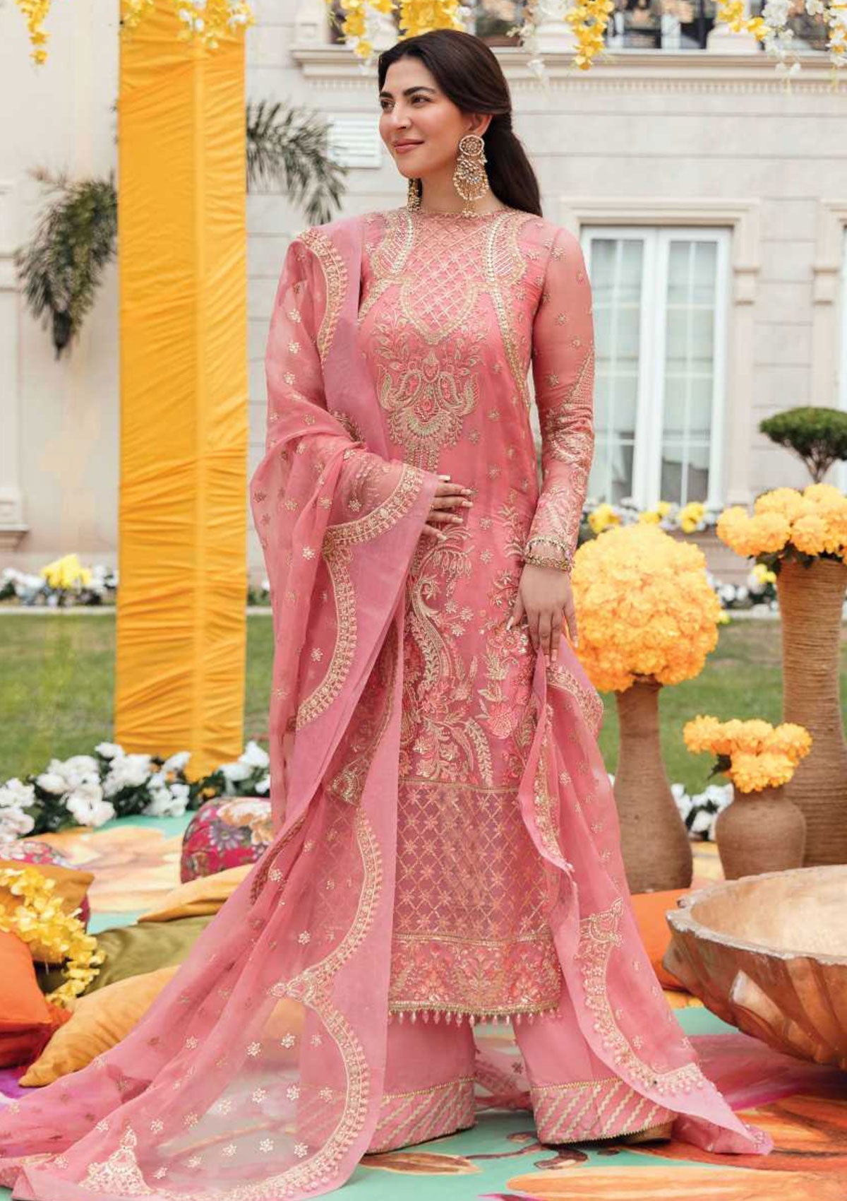 Formal Dress - Afrozeh - Shehnai - Wedding - Nazmin -  AFS#02 available at Saleem Fabrics Traditions