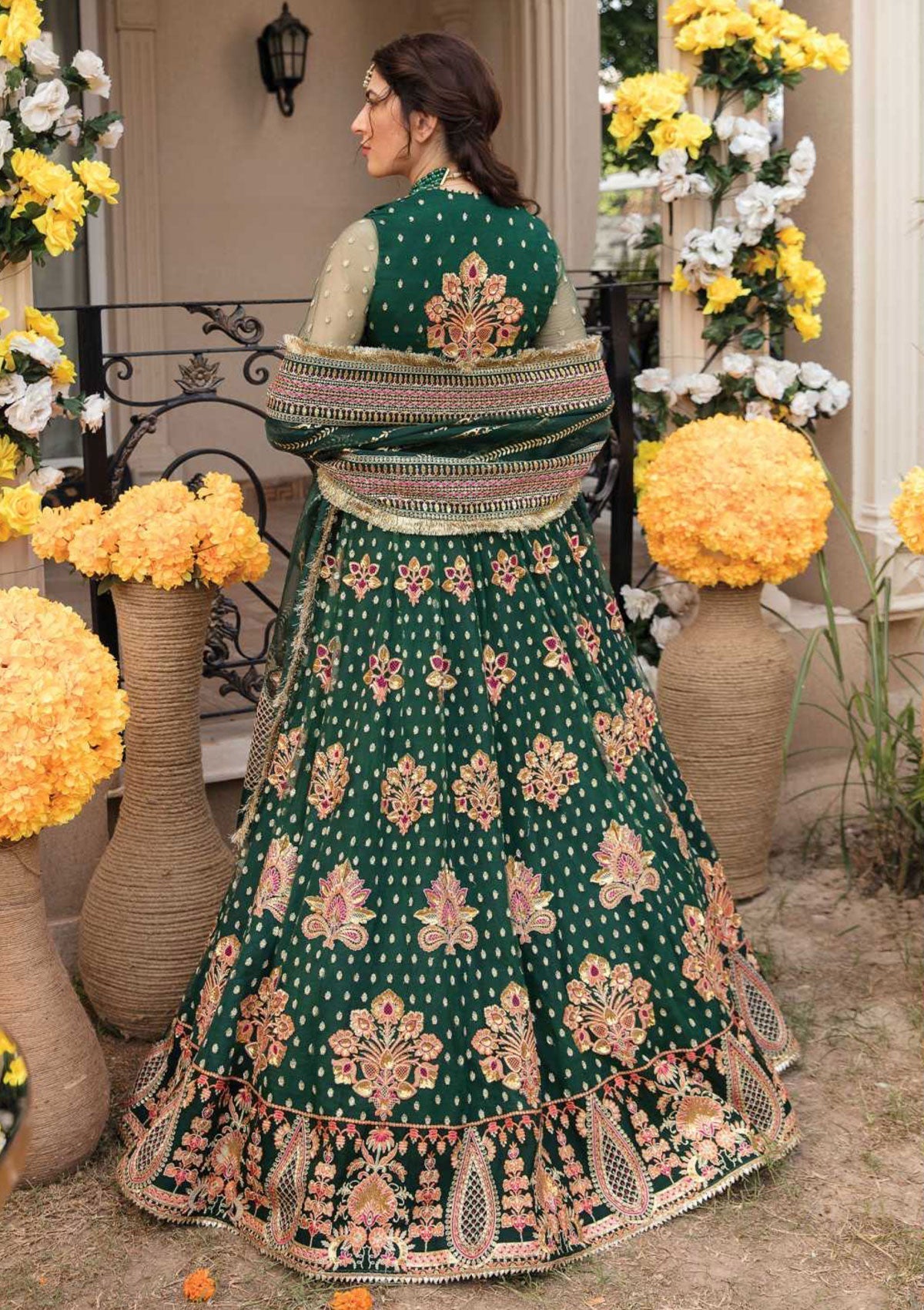 Formal Dress - Afrozeh - Shehnai - Wedding - Shirin - AFS#06 available at Saleem Fabrics Traditions