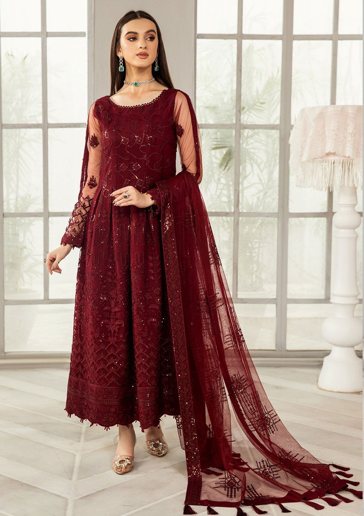 Formal Dress - Alizeh - Fashion - D#1 (Gulrukh) available at Saleem Fabrics Traditions