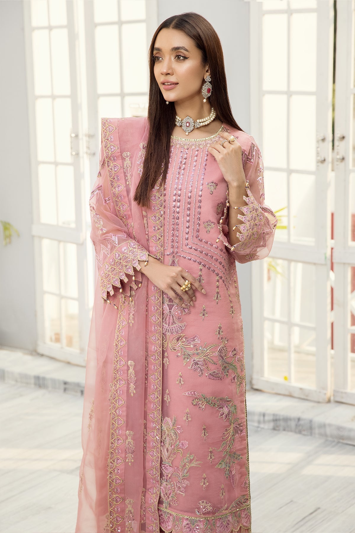 Formal Dress - Alizeh - Fashion - D#6 (Mehroze) available at Saleem Fabrics Traditions