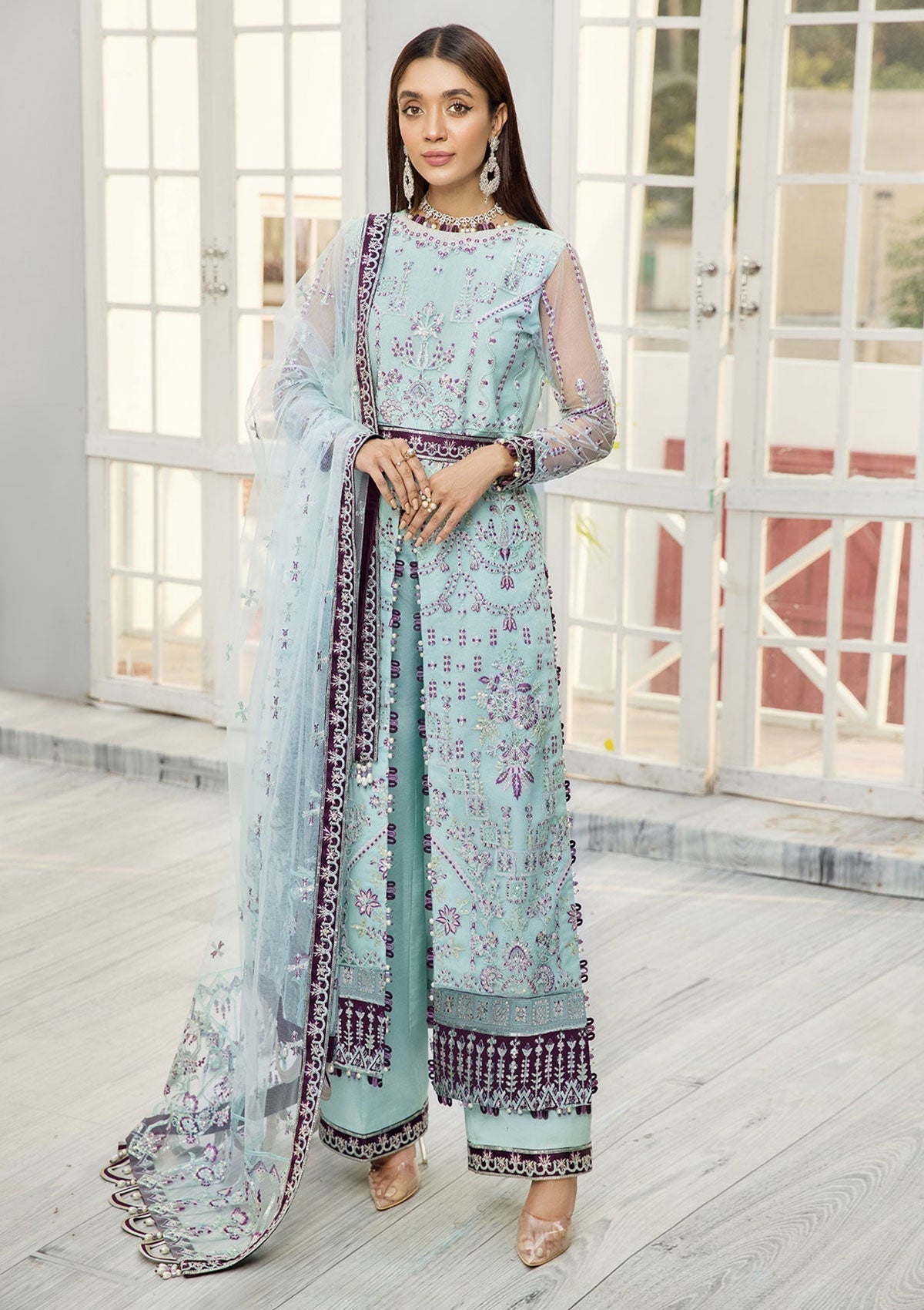 Formal Dress - Alizeh - Fashion - D#9 (Aabyaan) available at Saleem Fabrics Traditions